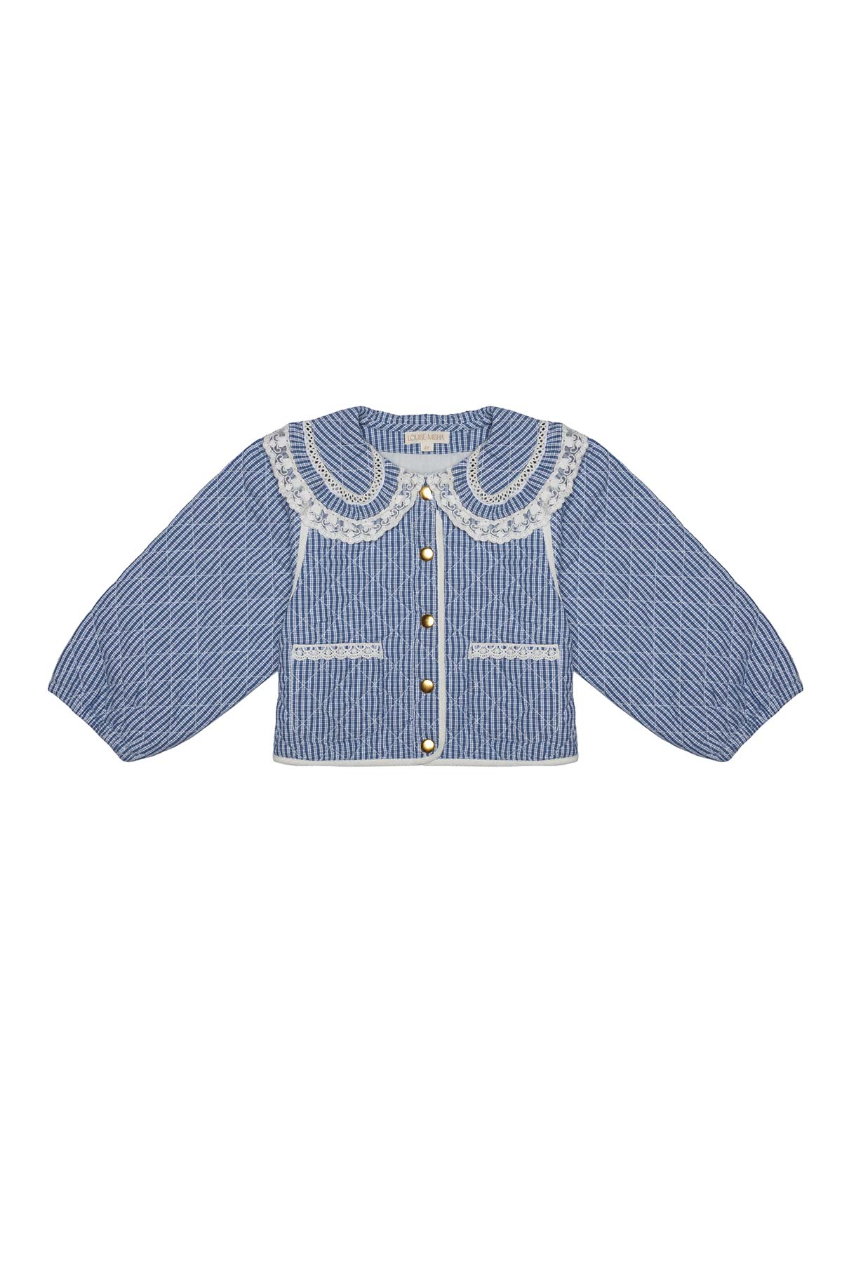 kurtka joulia blue sonnet vichy w kratke niebieska louise misha