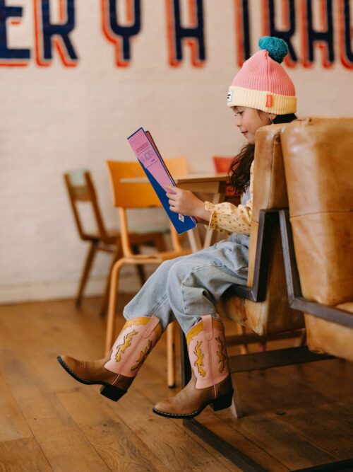 Bootstock Kowbojki dziecięce Candy Brown Kids