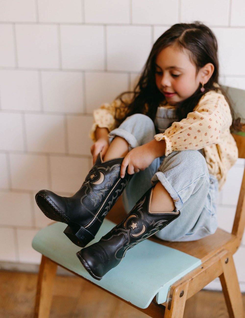 kowbojki mars black bootstock czarne