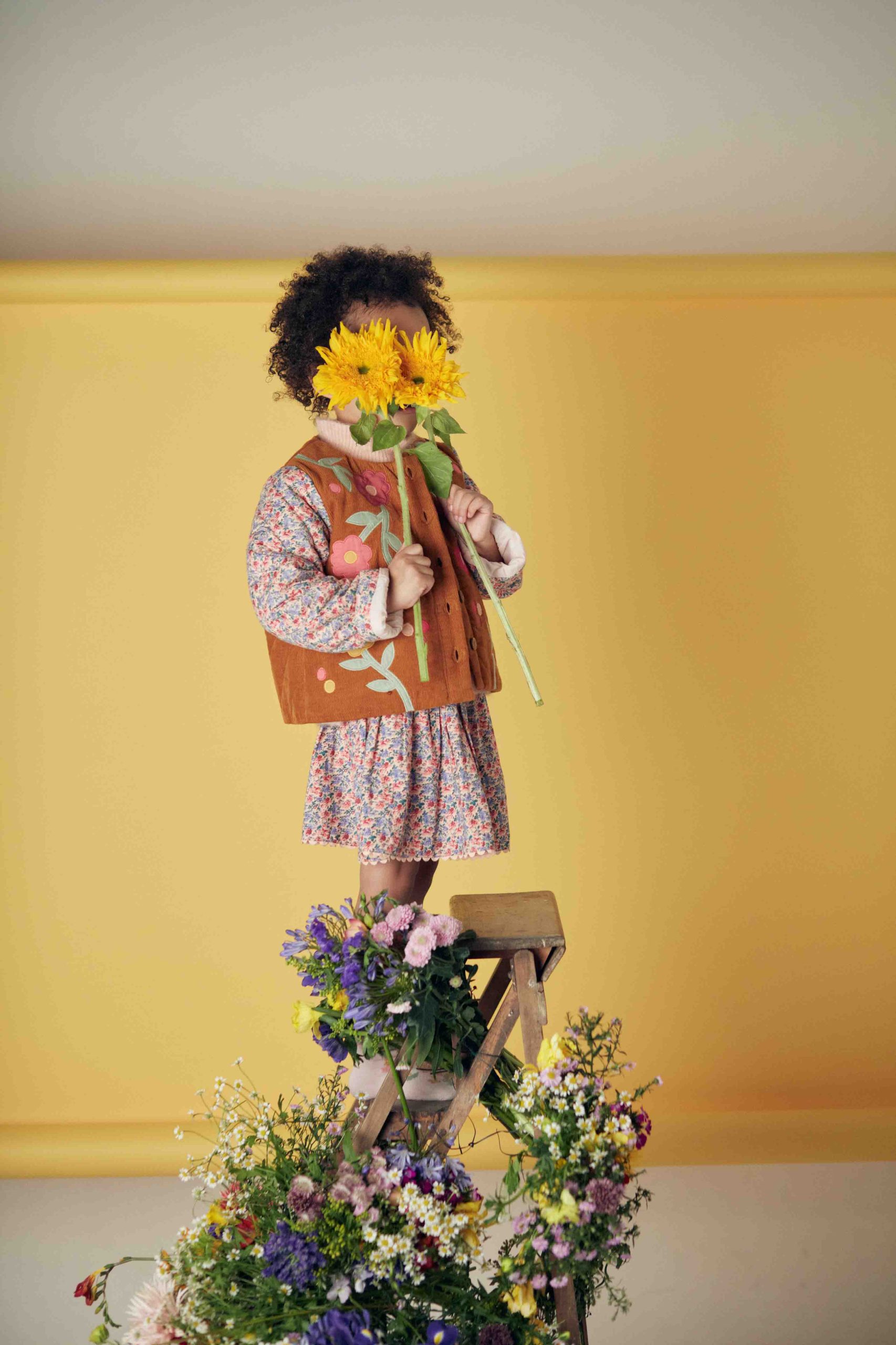 louise misha sukienka roulotta blush floral world