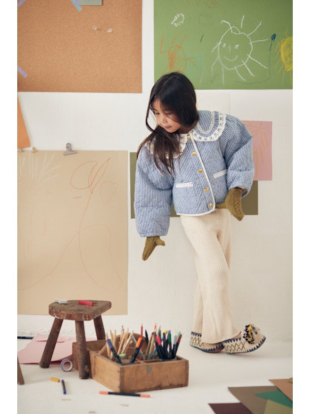 Louise Misha kurtka Joulia Blue Sonnet Vichy w kratkę