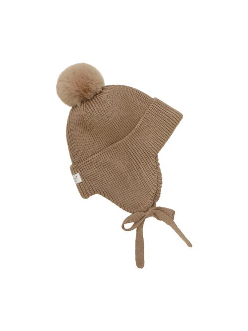 czapka en fant wełna pine bark