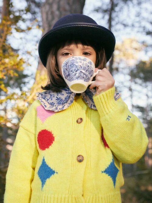 kardigan sparkles intarsia bobo choses