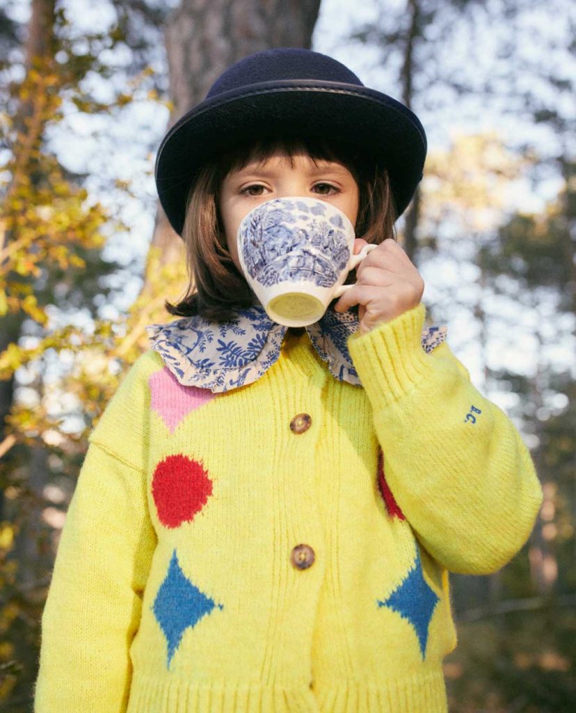 kardigan sparkles intarsia bobo choses