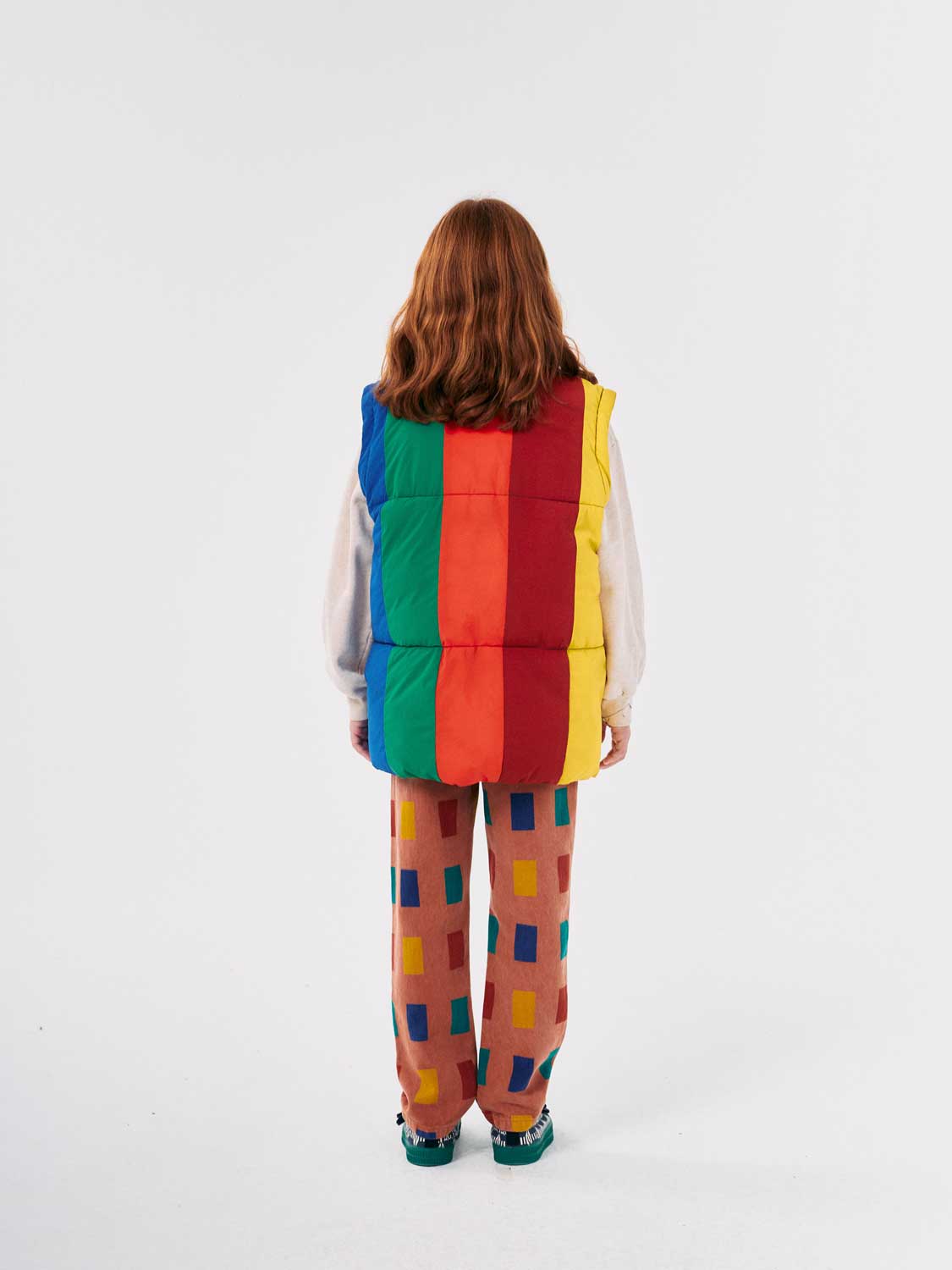 color block kurtka zimowa