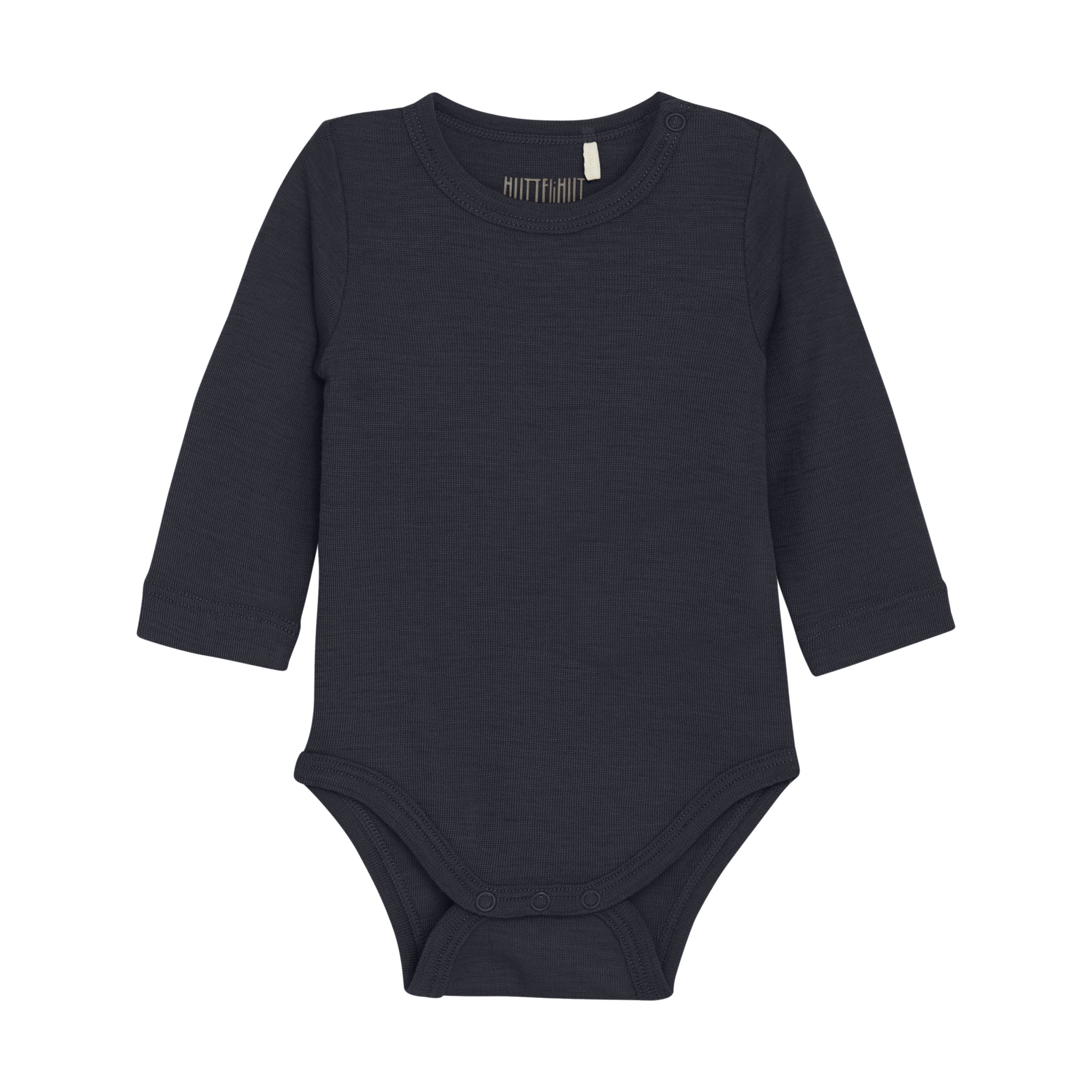 body na długi rękaw czarne wełniane huttelihut