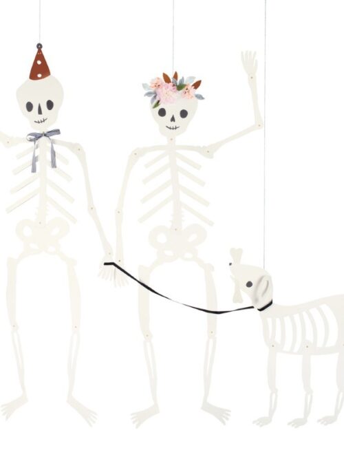 Meri Meri dekoracja szkielety do powieszenia Giant Skeletons