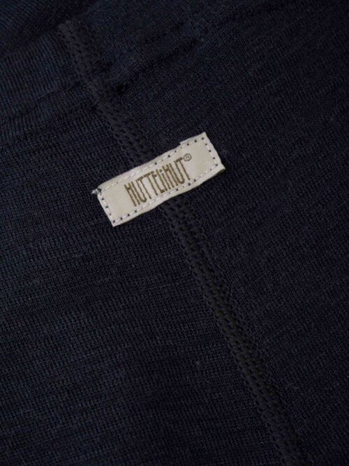 legginsy dark navy wełniane huttelihut