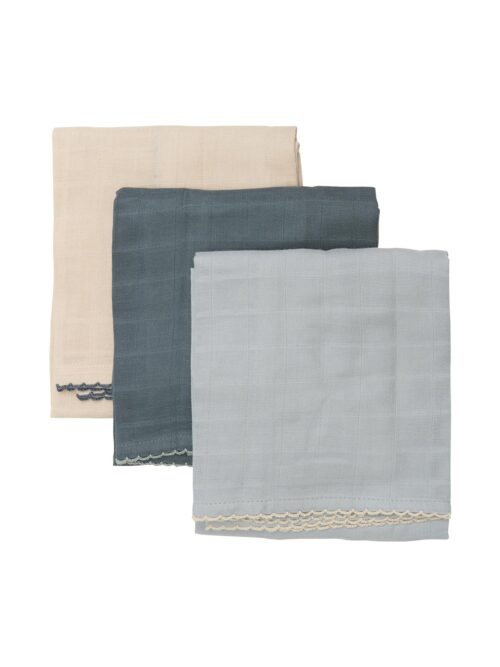 pieluchy dziecięce huttelihut bawełna niebieskie