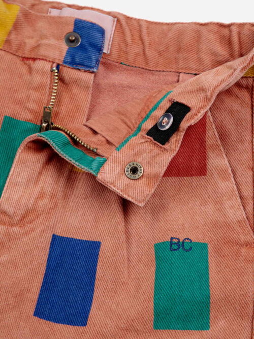 spodnie brązowe w kolorowe bloki bobo choses