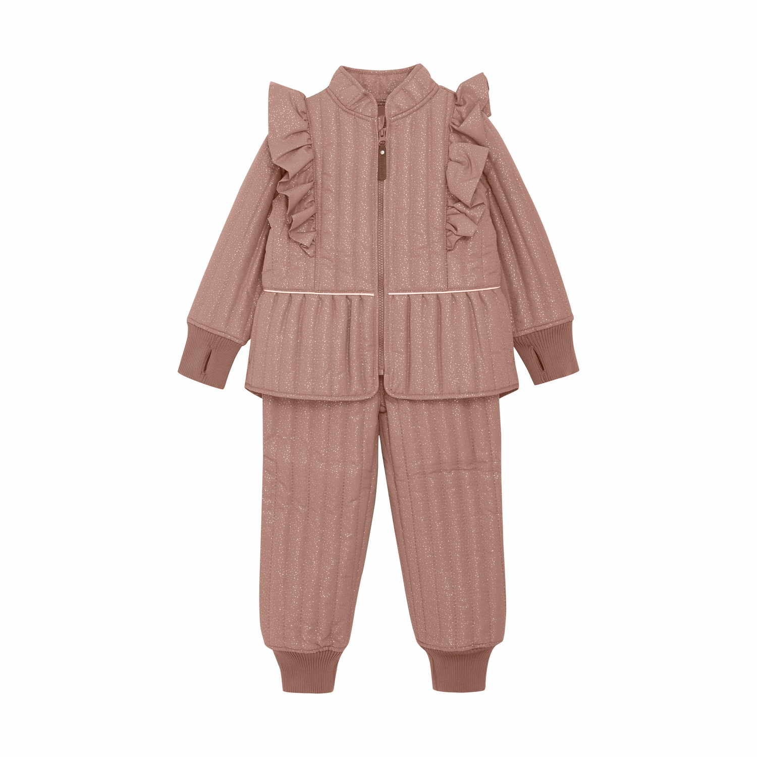 zestaw termiczny przeciwdeszczowy en fant pudrowy róż burlwood