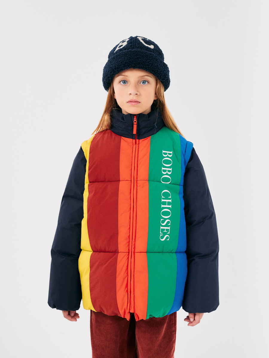 zimowa kurtka color block bobo choses