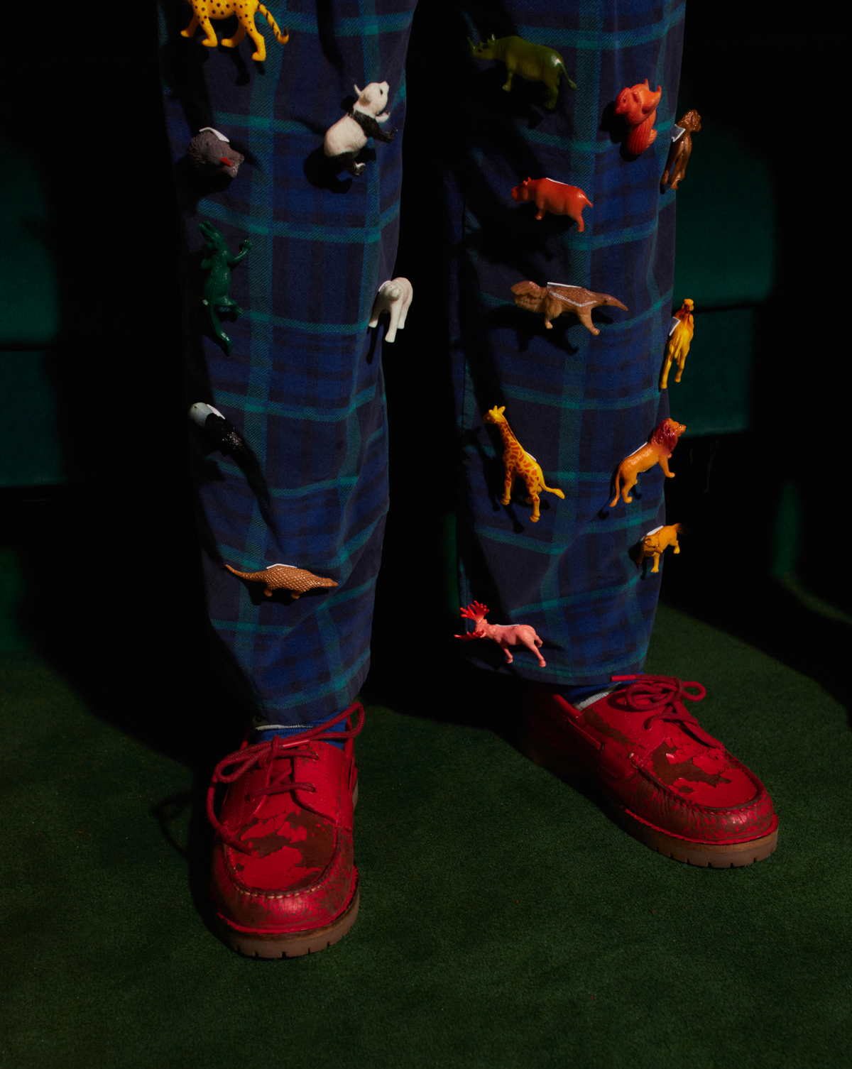 spodnie krata bobo choses fun 24