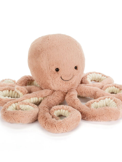 ośmiornica odell 49 cm jellycat pudrowa pluszak macki maskotka