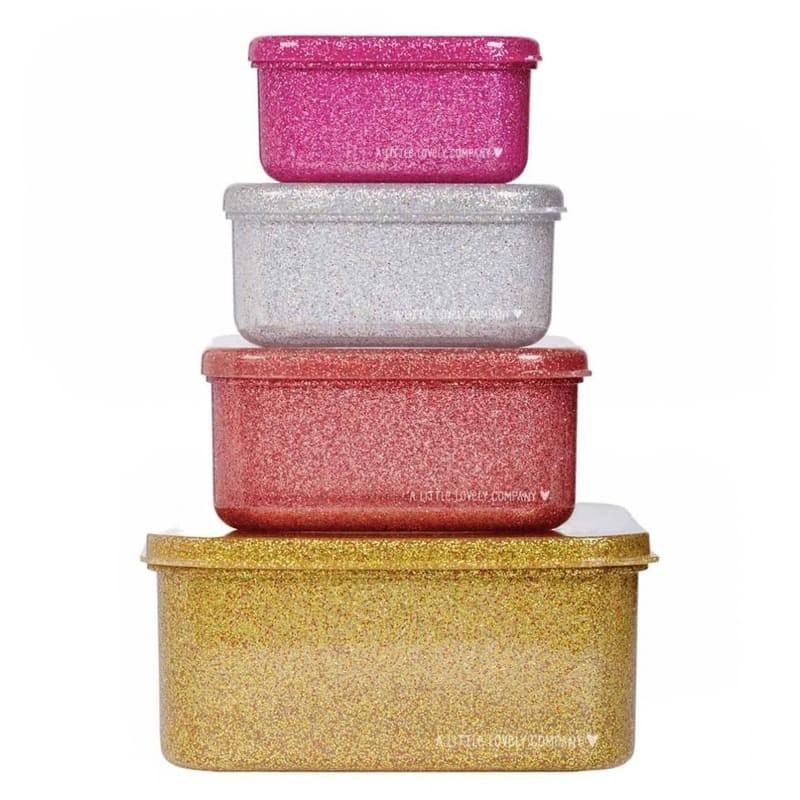 A Little Lovely Company śniadaniówki lunchboxy gold blush kolorowe