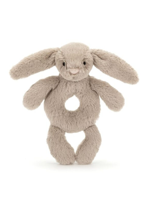 króliczek beżowa grzechotka jellycat