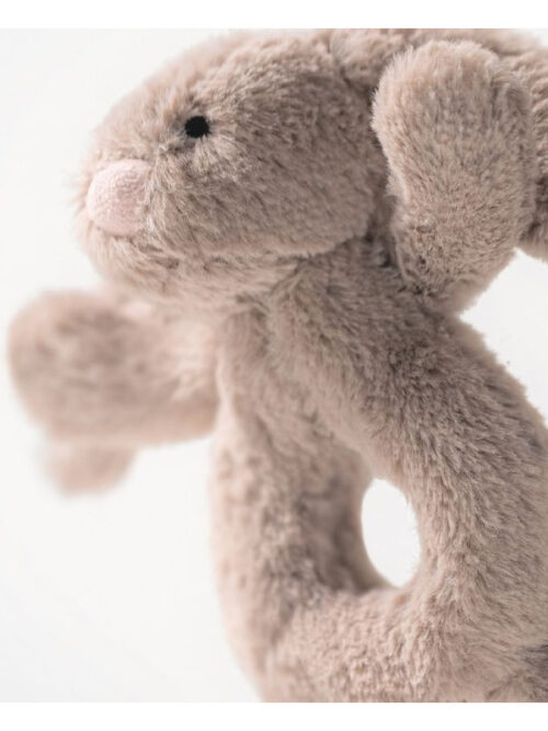 grzechotka królik beżowa jellycat pluszak