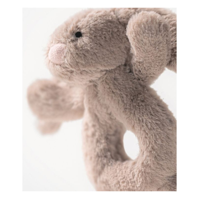 grzechotka królik beżowa jellycat pluszak