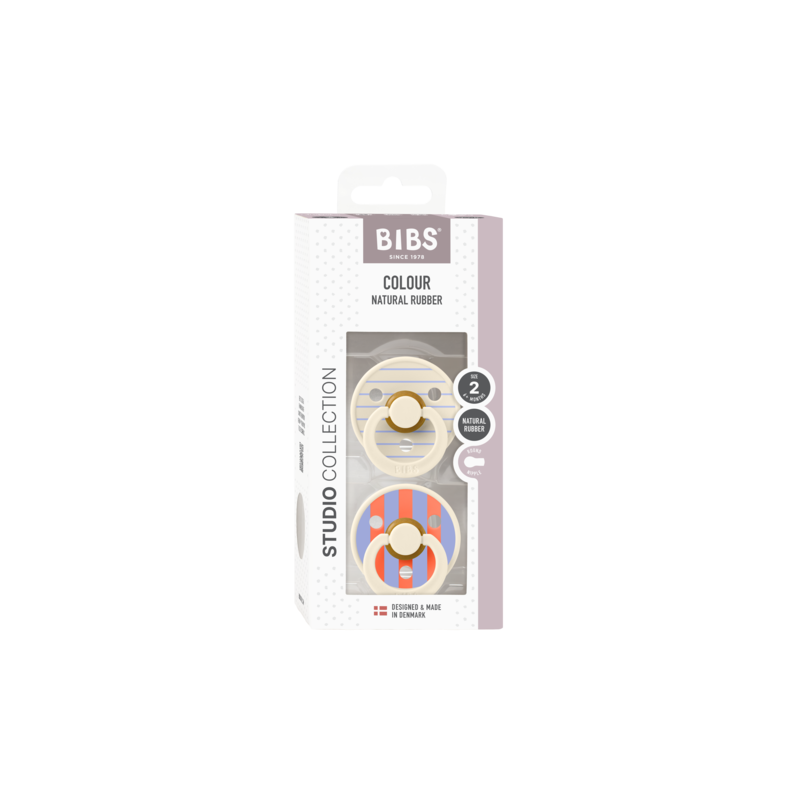 smoczek dwupak smoczki BIBS M uspokajające kaiuczuk hevea studio