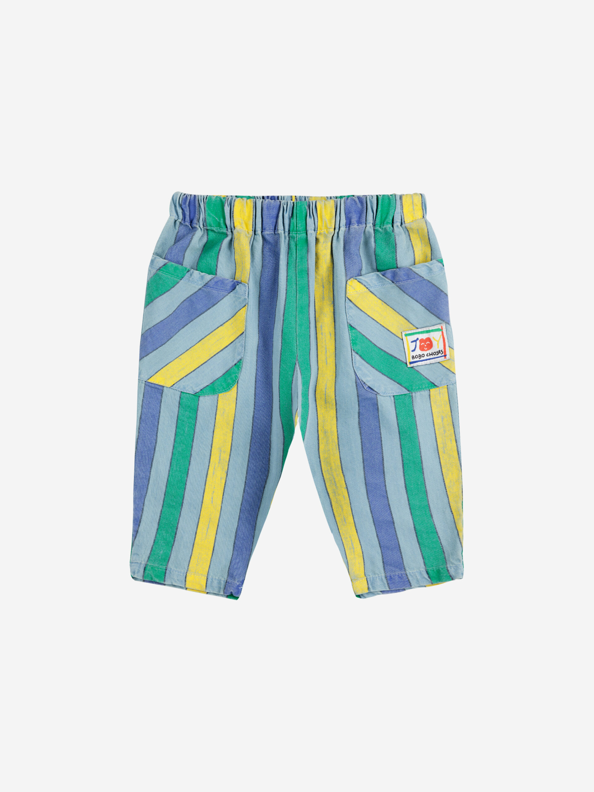 bobo choses denim stripes pants spodnie w pasy jeansowe