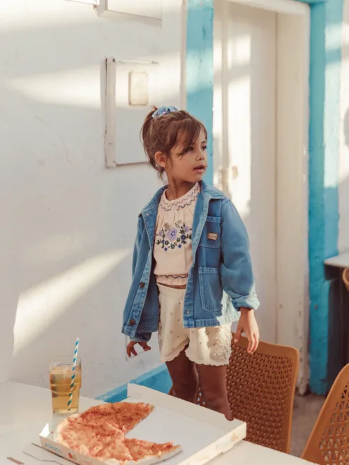 Jacket Raphael Louise Misha stone blue niebieska denim kurteczka