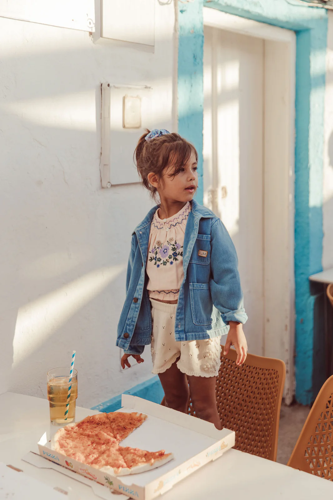 Jacket Raphael Louise Misha stone blue niebieska denim kurteczka