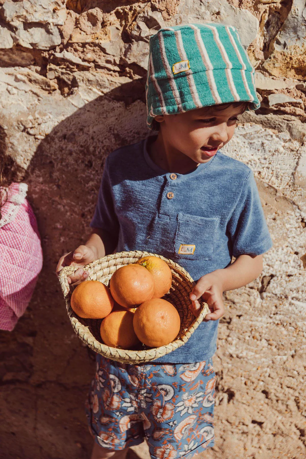 Grass Cypress Stripes afid sun hat Louise Misha