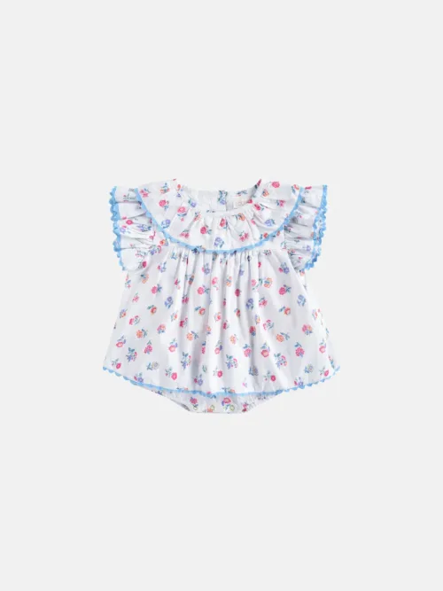 Rompers anusha white felicita flow kwiatki Louise Misha body sukienka