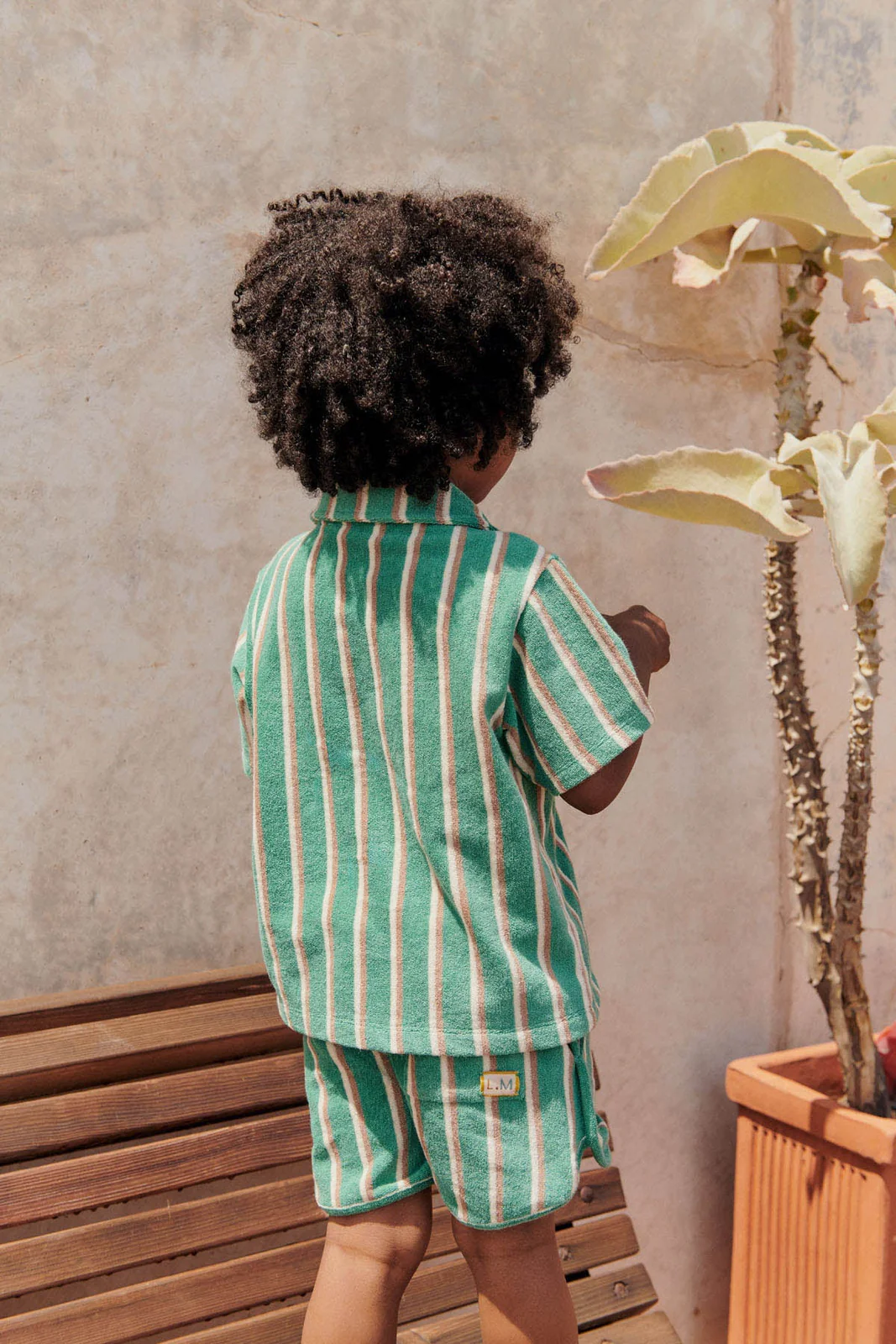 Szorty spodenki Grass Cypress Stripes Louise Misha chłopięce