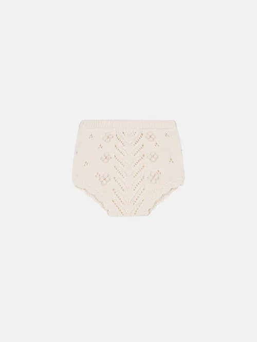 Olka Bloomers spodenki bloomersy Louise Misha kremowe dziergane