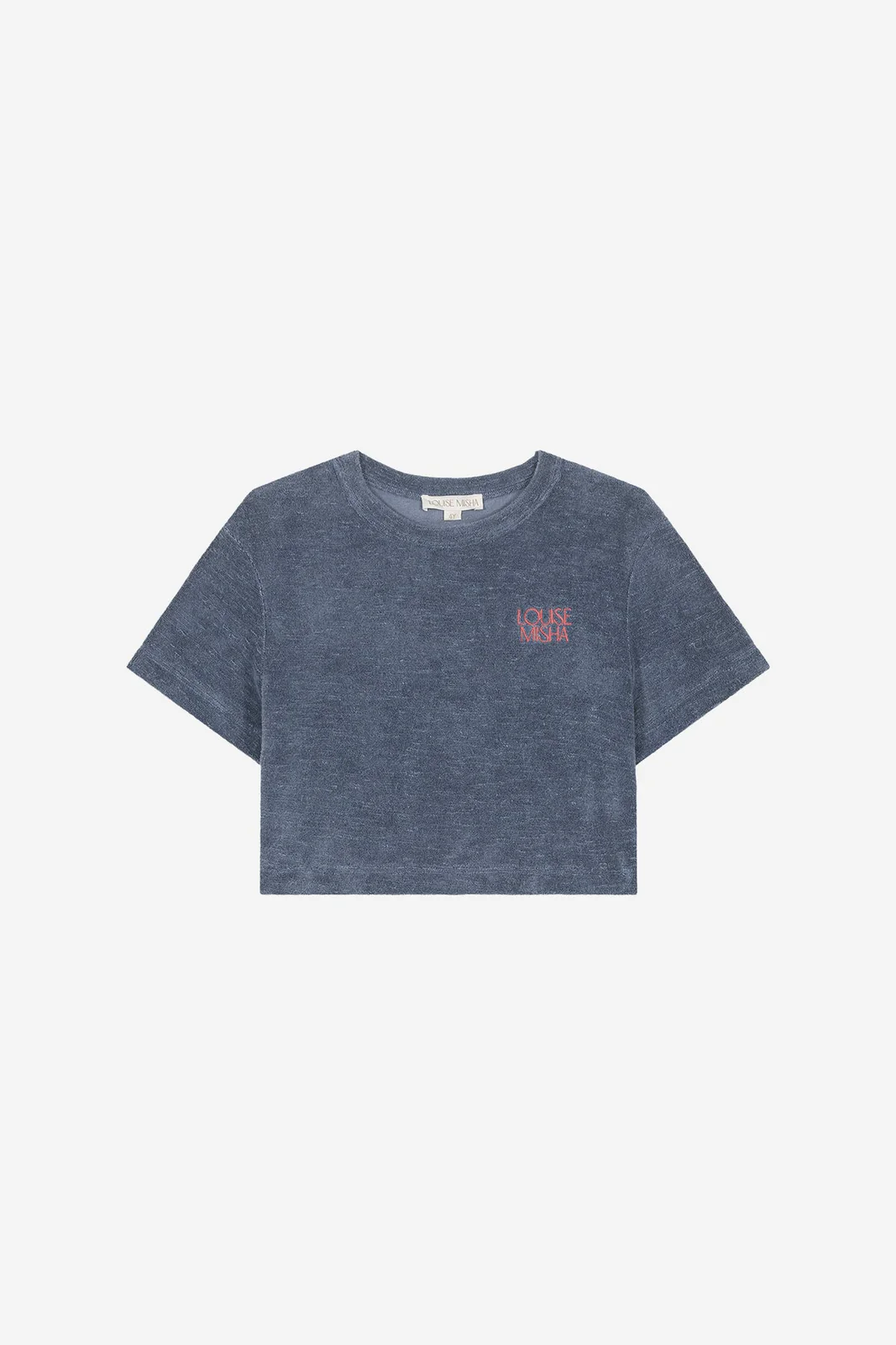 Louise misha crop top bluzka niebieska horizon blue