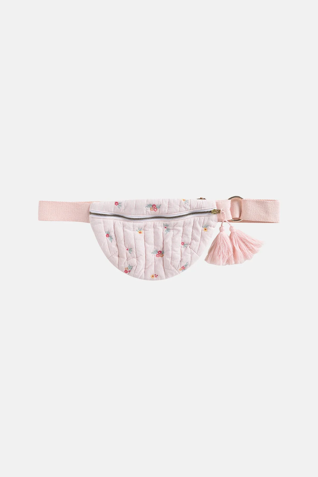 Pink Bouquet Stripes Louise Misha saszetka torba na biodra