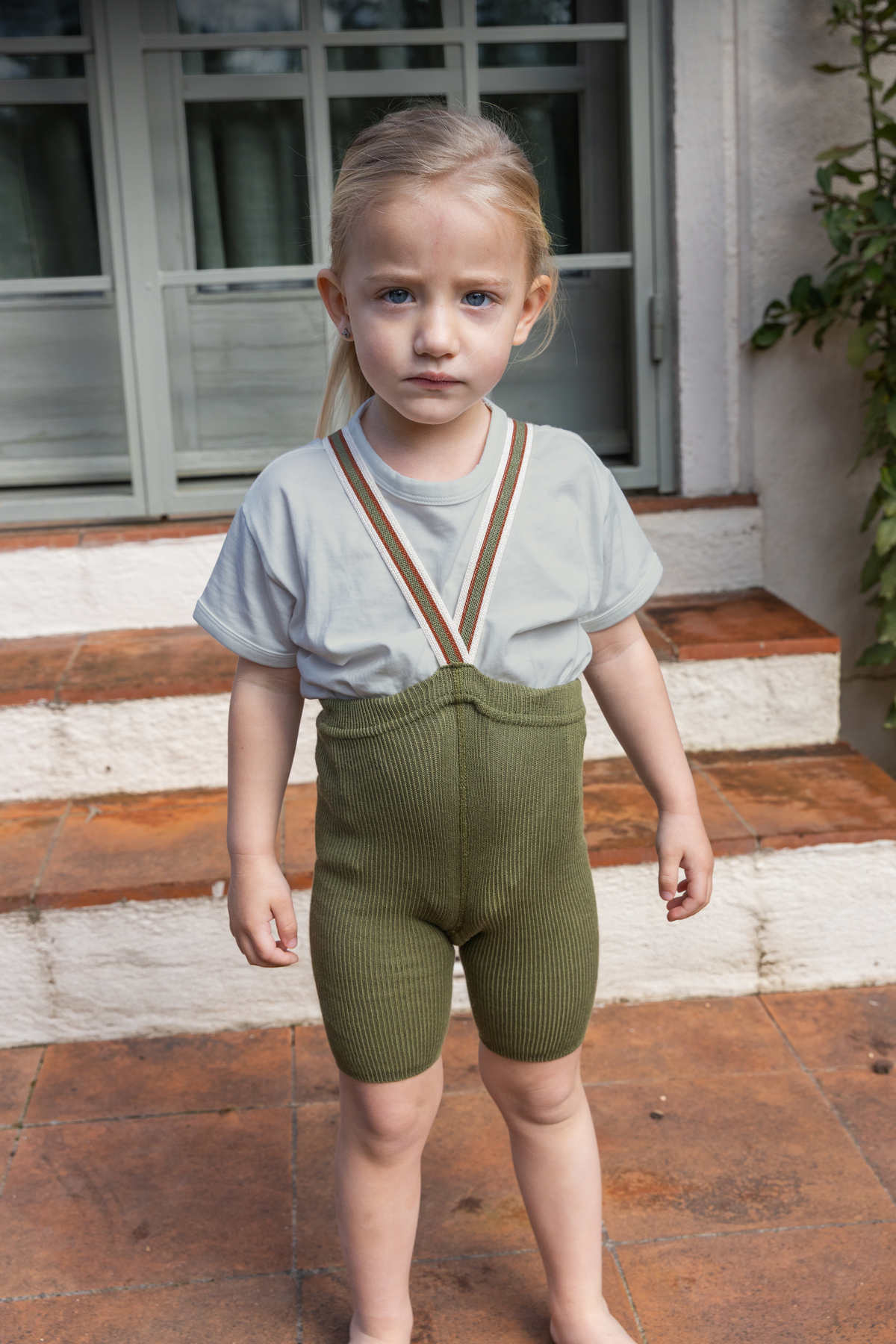 olive striped silly silas shorty