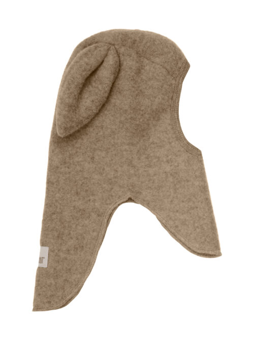 kominiarka z uszami królik huttelihut balaclava ears wool fleece savannah melange 2047