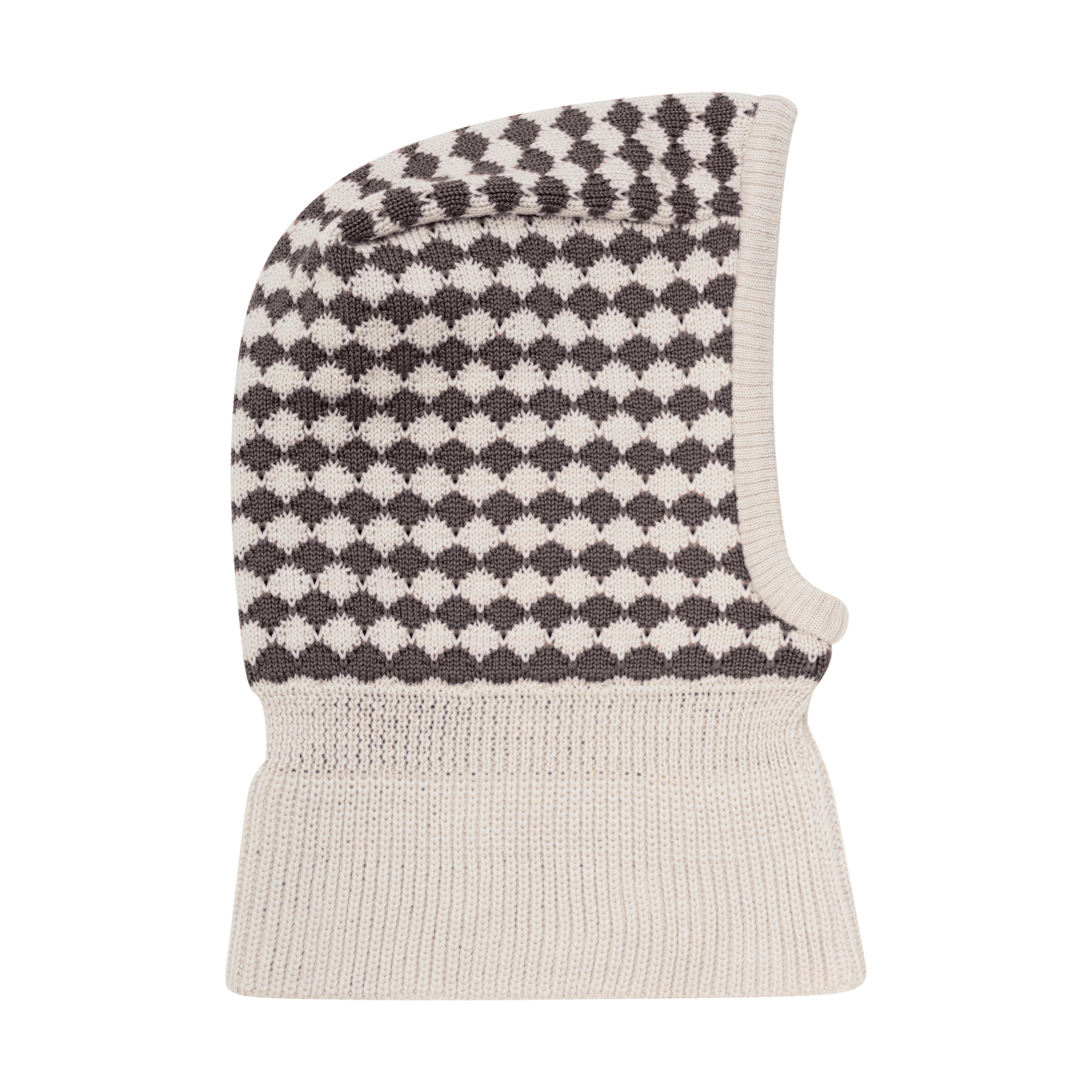 huttelihut balaclava wool knit windstop brown melange 460369 2152 kominiarka z dzianiny wełnianej merino