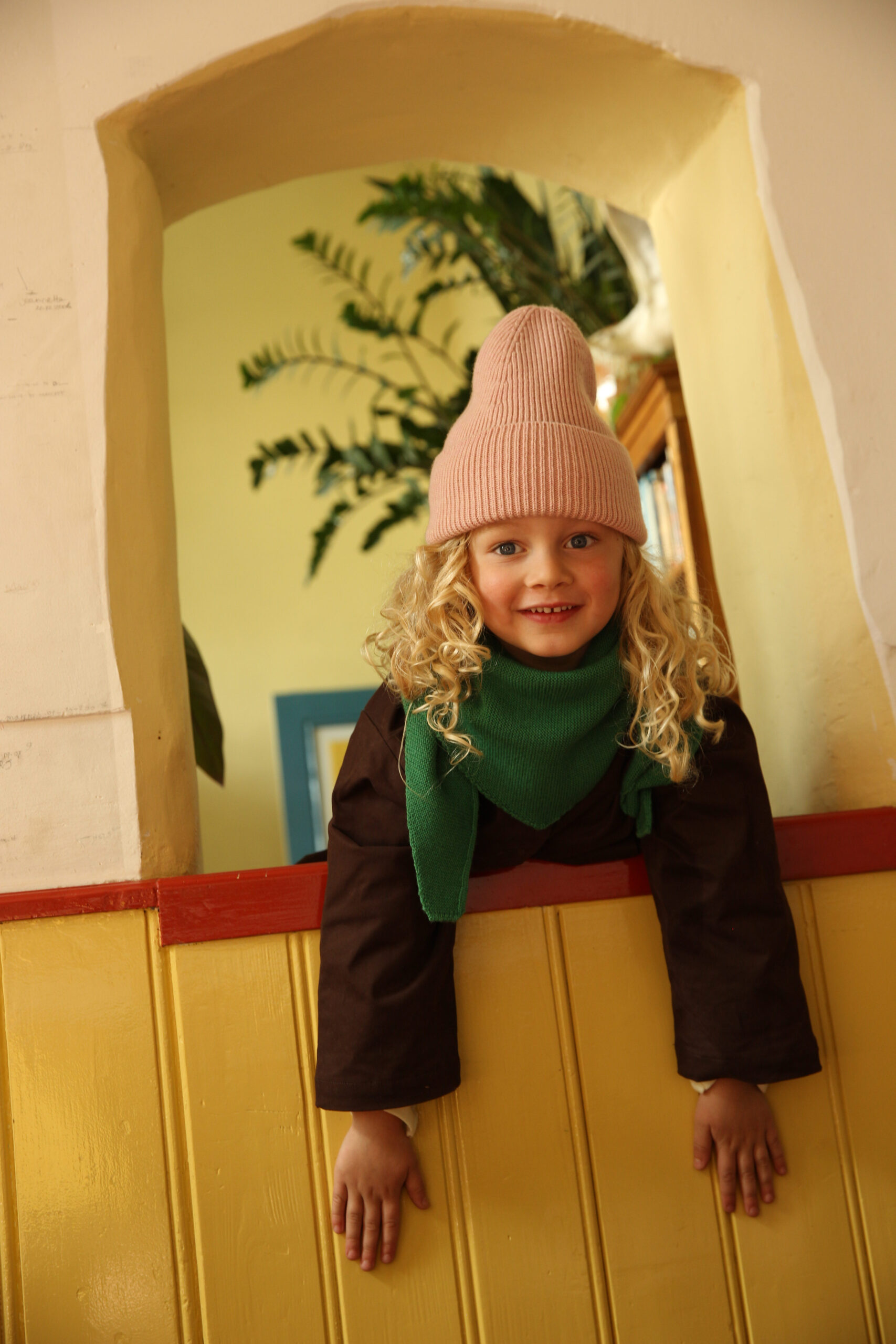 hvid grass josephina scarf uniwersalny wełna