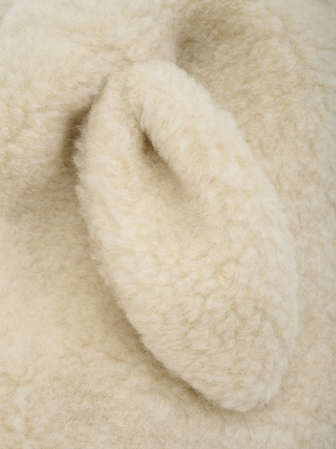 kominiarka z uszami królik balaclava huttelihut cement teddy wooly