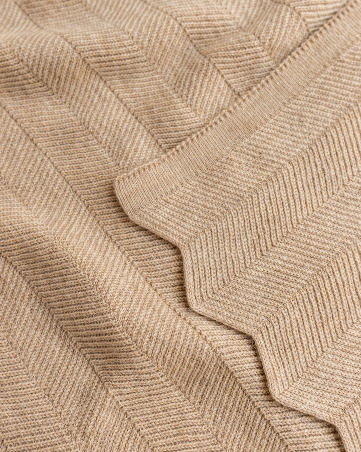 koc freddie merino blanket hvid sand