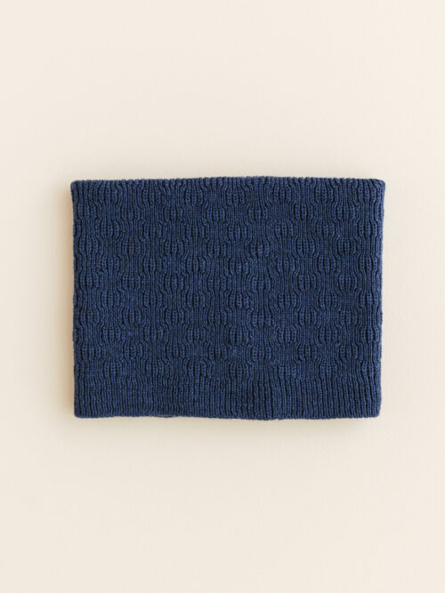 wełniany komin dziecięcy niebieski wełna wool merino scarf hvid