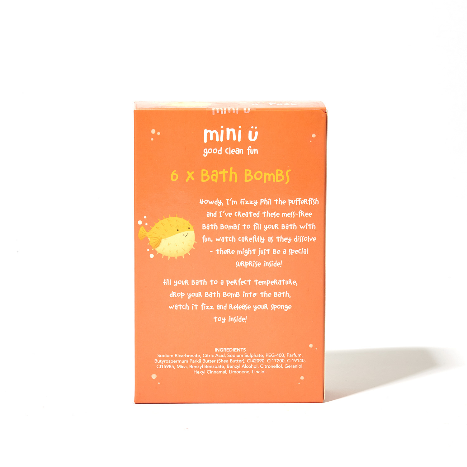 Mini U – naturalne musujące kule do kąpieli dla dzieci, zestaw 6 szt.