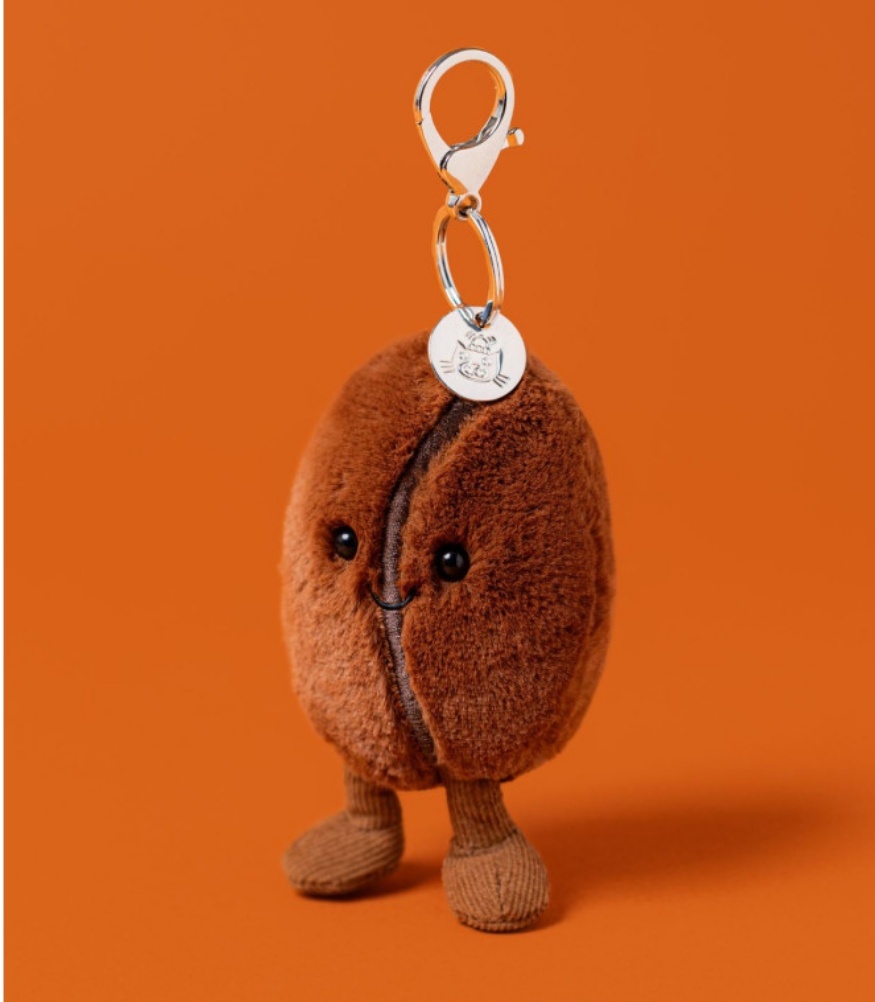 ziarno kawy zabawne jellycat brelok dla dzieci
