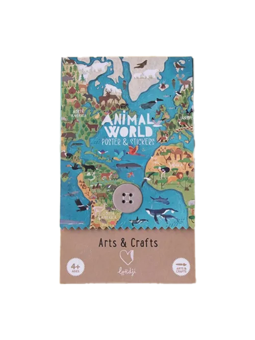 Kreatywne naklejki Zwierzęta Świata Londji dla dzieci prezent