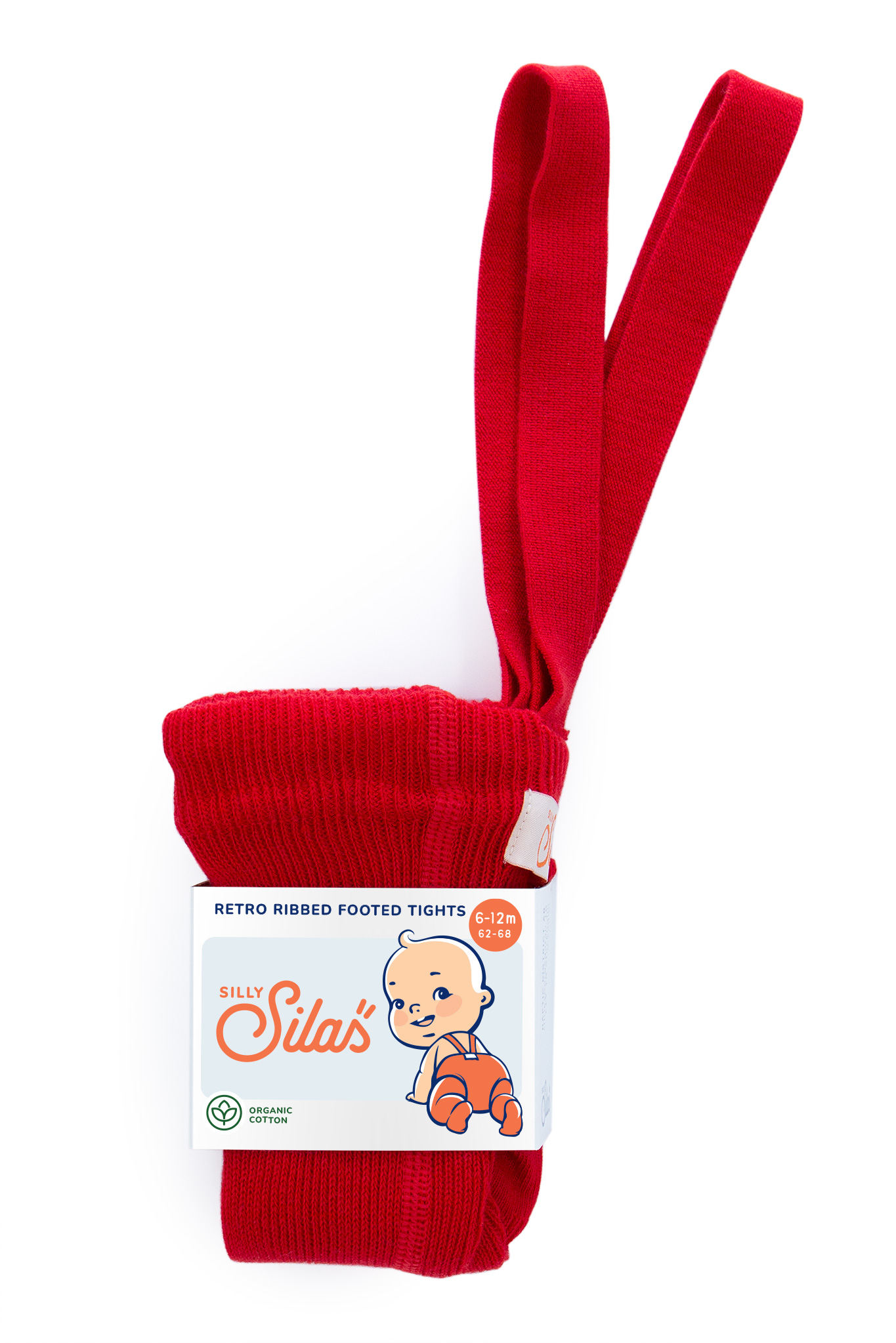 Love Red Silly Silas Rajstopy na szelkach czerwone dziecięce