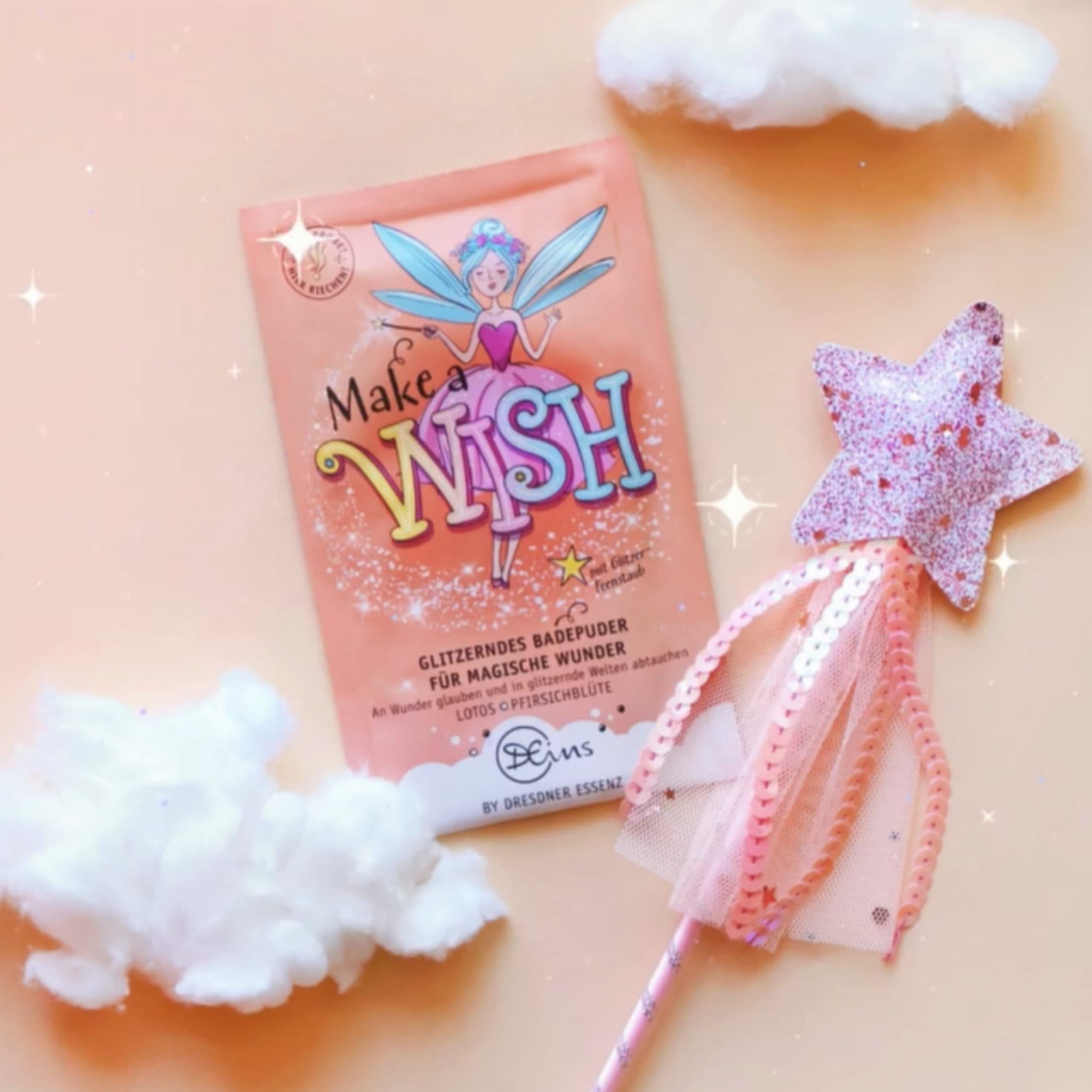 make a wish puder z brokatem do kąpieli dla dzieci dla kobiet unisex dresdner essenz