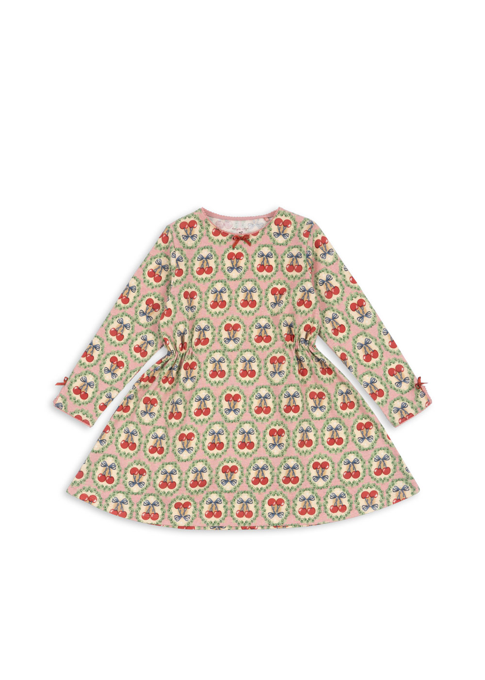 drey ls dress gots sukienka w wisienki cherry now konges sloejd czerwone dziecięca