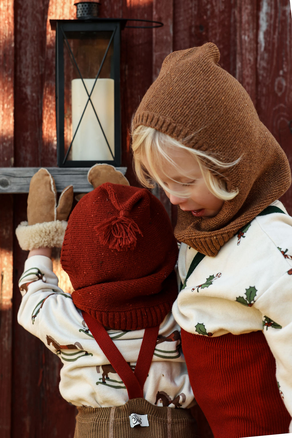 Acorn Brown W Maple Leaf silly silas zimowe jesienne rajstopki