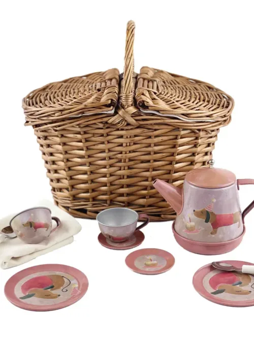 zestaw herbaciany pieski Egmont Toys metalowy zestaw do herbatki pieski zabawa w herbatkę zestaw pieski