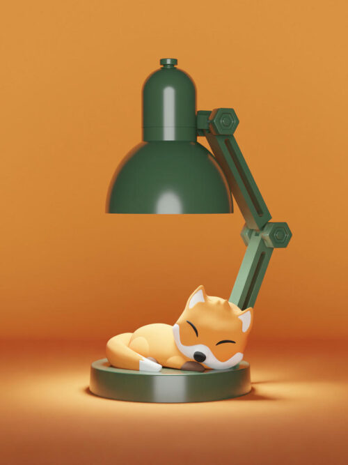 mini lampka nocna lisek