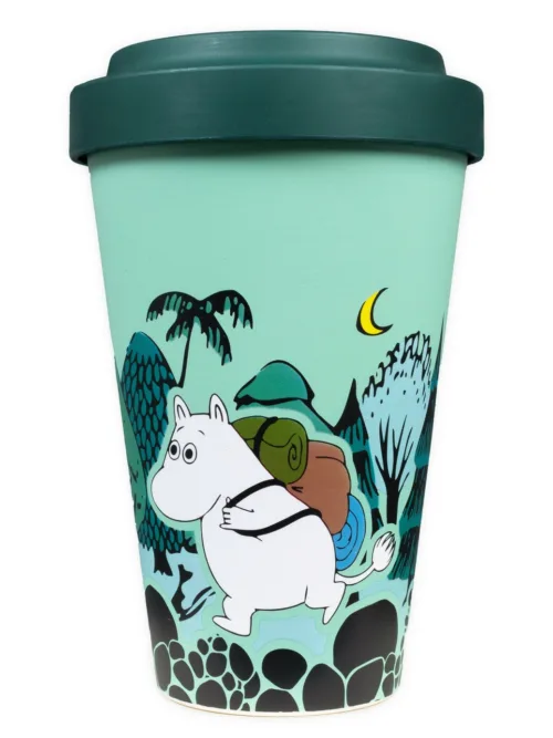 Moomintroll Moomins muminek kubek termiczny zielony Adventuring
