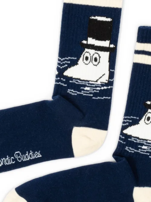 tata muminka skarpetki męskie nordicbuddies moominpappa granatowe